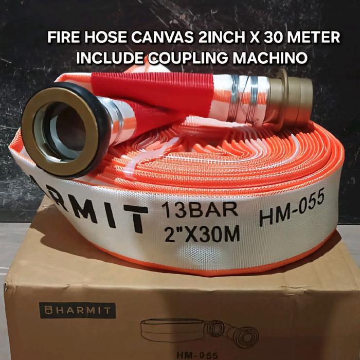 Flash Sale / Fire Hose 2 Inch Canvas Selang Pemadam 2Inch X 30M Firehose 50Mmx30Meter Include Coupli