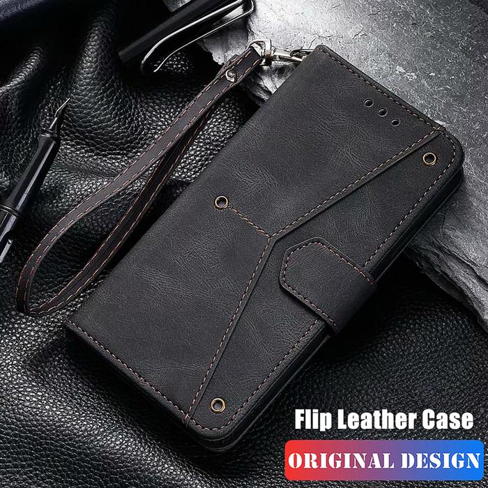 Leather Case For Redmi Note 11 10 9 8 12 Pro 8T 11S Flip Case Cover