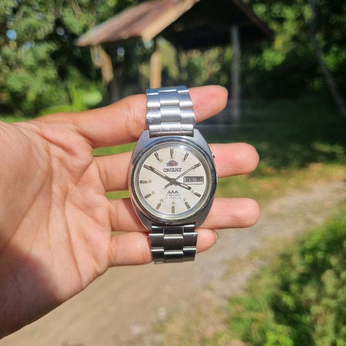 Jam tangan vintage Orient AAA Crystal 21 jewels Automatic