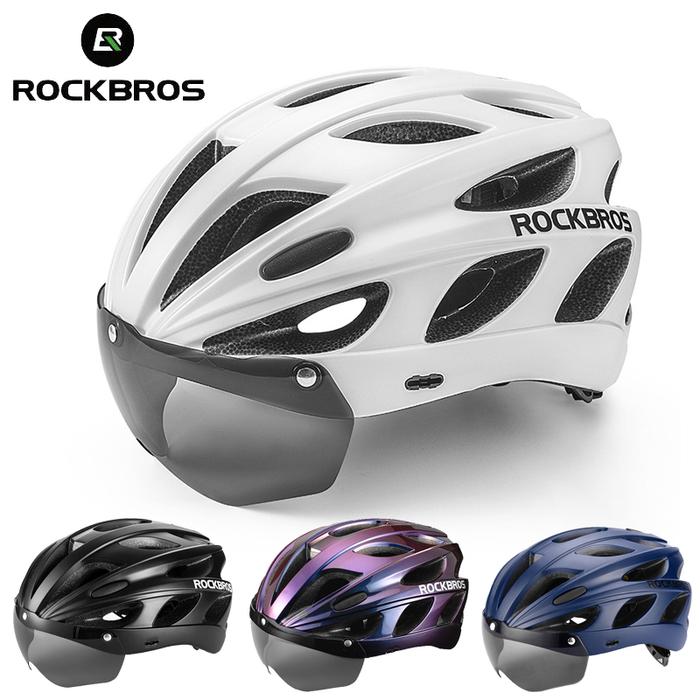ROCKBROS Kacamata Helm Sepeda Ukuran Plus Dual Mode Helm Sepeda Balap