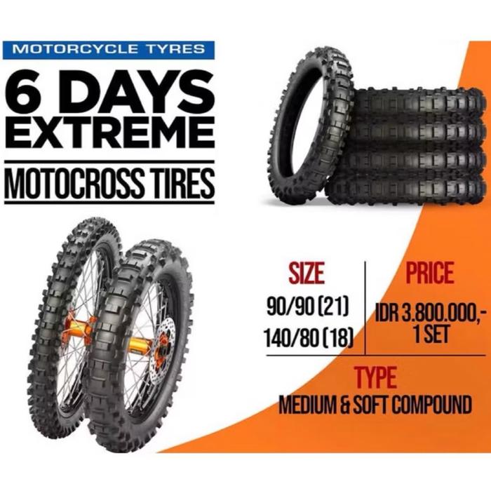 Ban metzeler 6 days extreme soft compouds 1set