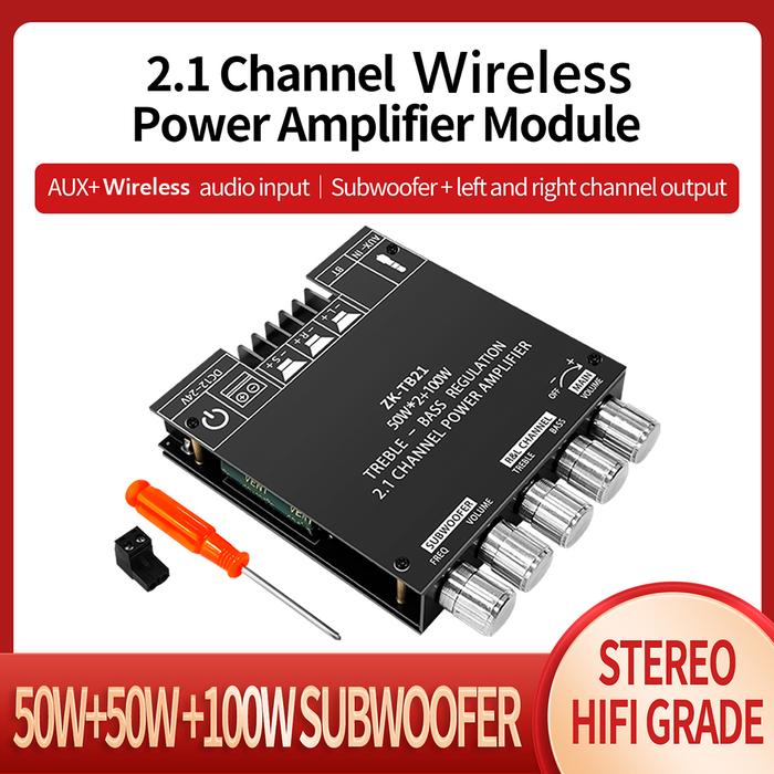 TPA3116D2 bluetooth 5.0 ZK-TB21 Subwoofer HIFI Audio Power Amplifier