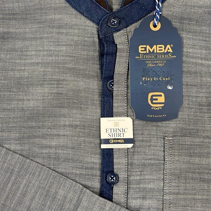 Baju Koko Emba Asli Desain Asli oleh Emba - Atasan, Dewasa, Katun, Panjang, Kurta, Muslim, Bordir, M