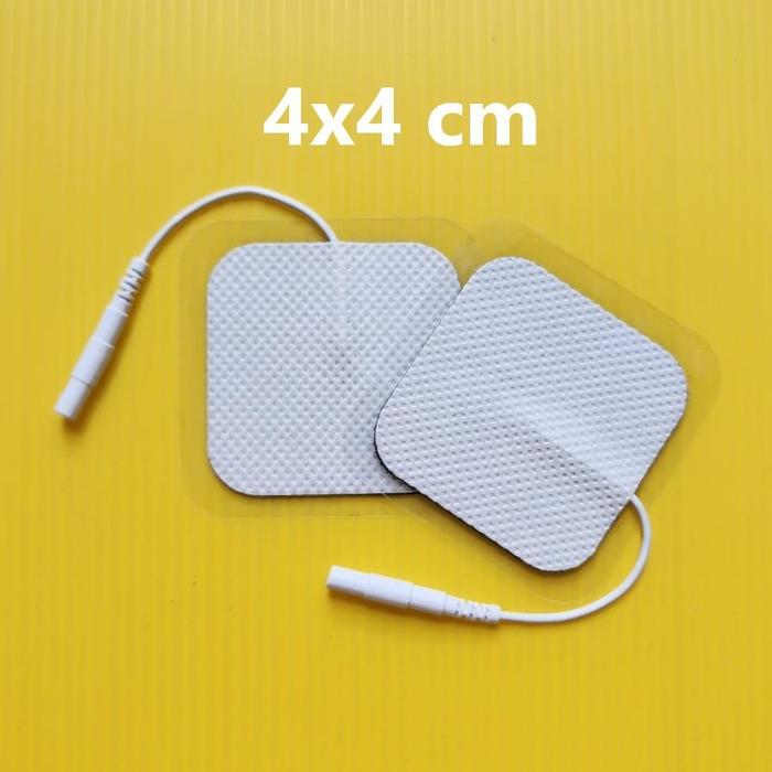 Electrode Pad TENS EMS Stimulator Pijat Elektrik Pads Perekat Tempelan - 4x4 cm