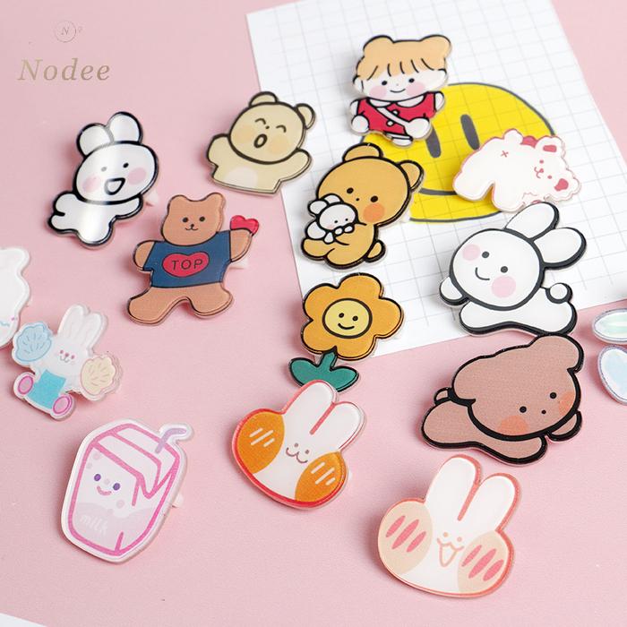 COD Bros Akrilik Kelinci Kartun Lucu Lencana Pin Anak-anak ND