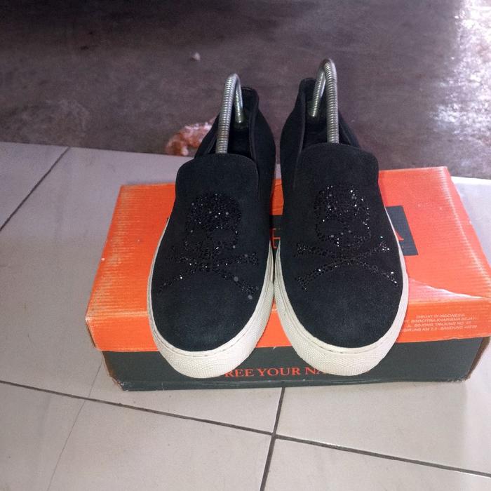 sepatu second branded philipp plein slip on size 40 original authentic