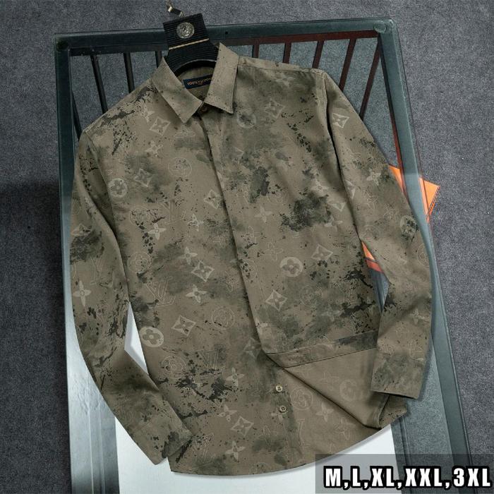 KEMEJA PANJANG PRIA IMPORT BRANDED LV'8121 MIROR