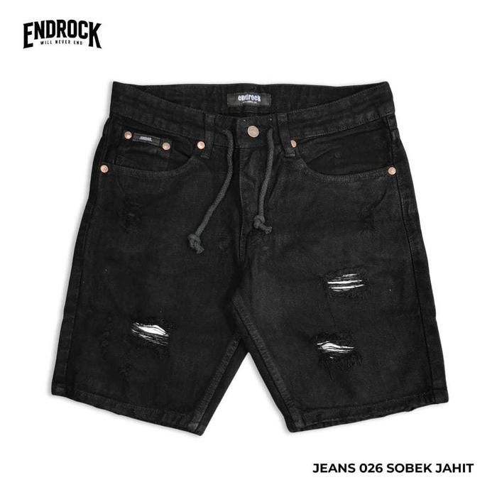 Celana Jeans Pendek Sobek Pria Keren ||Celana Pendek Pria || Celana Jeans Pria Pendek Sobek ||