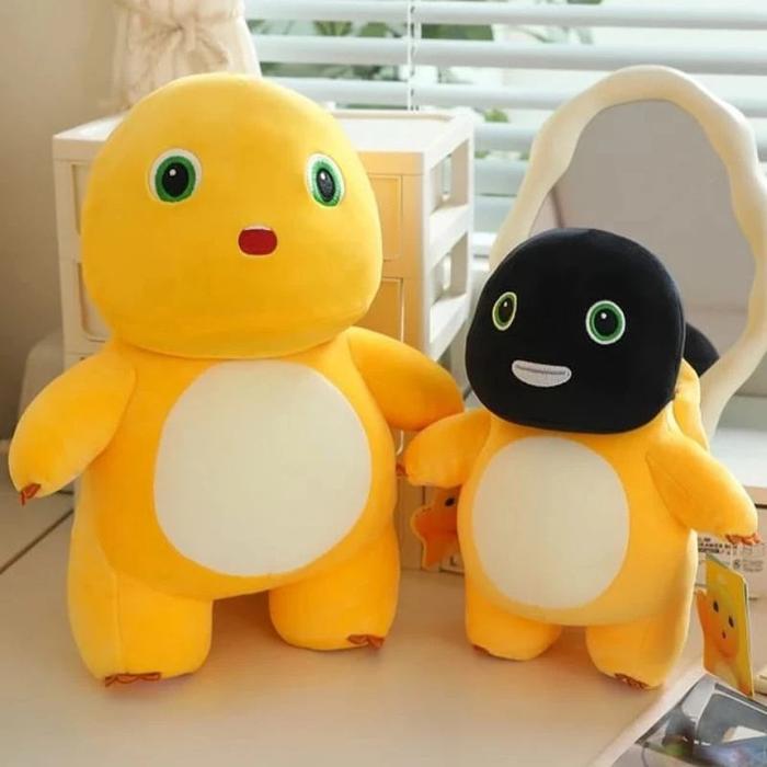 MAINAN BONEKA NAILONG BLACK HEAD NAILONG KEPALA HITAM BONEKA DINO LUCU