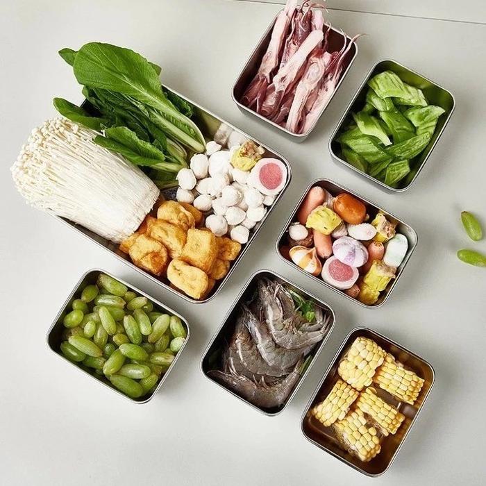 Tempat Wadah Makanan Sayuran Food Box Stainless