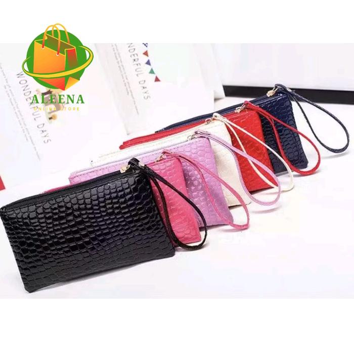 POUCH CROCO - POUCH KULIT BUAYA - DOMPET HP - DOMPET BUAYA