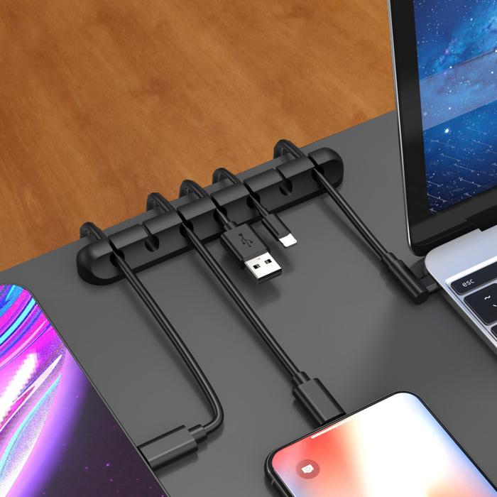 Silicone USB Cable Organizer Cable Winder Desktop Tidy Management
