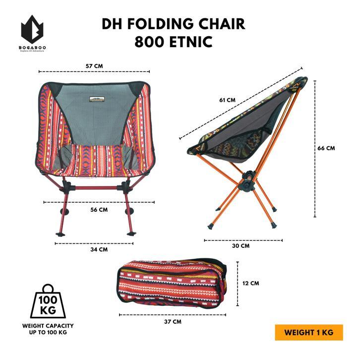 Eiger - Kursi Lipat Dhaulagiri FC 800 - 801 Model Etnik - Folding Chair