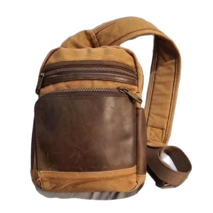 Tas Crossbody ZAPATOS Leather Canvas Preloved Original