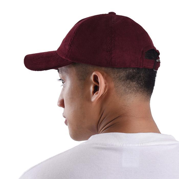 Ready- Leaf Og Logo Corduroy Maroon Dad Cap #Gratisongkir