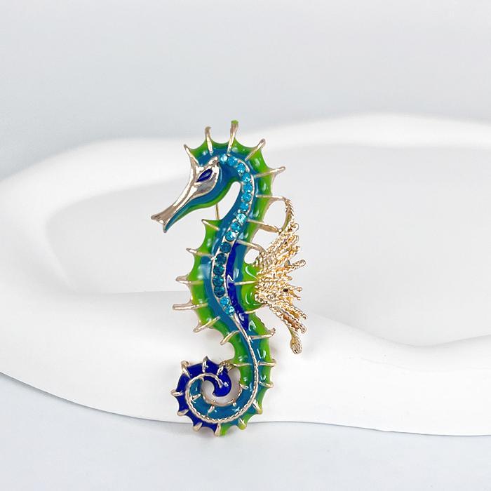 Bros Pin Hijjab enamel kuda laut Clips - kuda laut, plastik