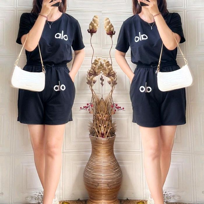 One Set Gracia/ Setelan Wanita Kaos & Celana Pendek