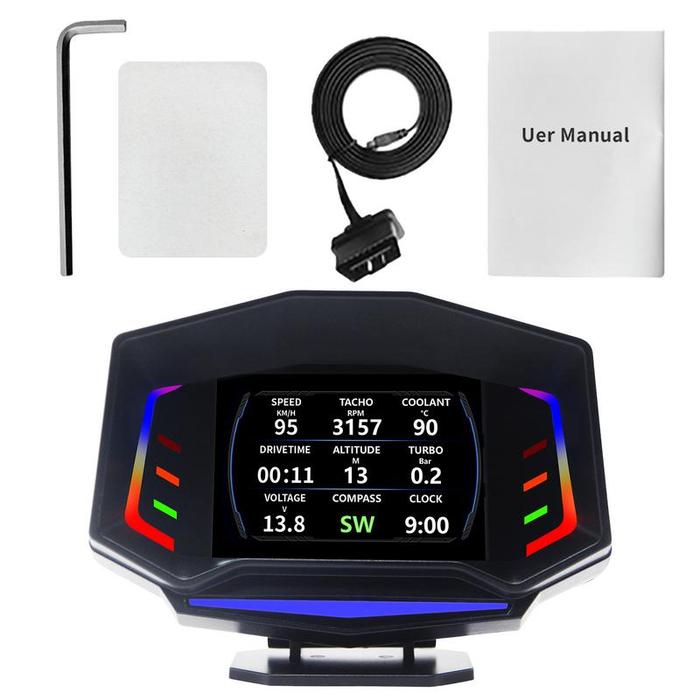 Hud Speedometer Universal Car HUD Head Up Display Obd2 Gauge Display