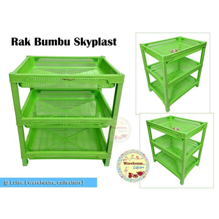 RAK SERBAGUNA /Rak Bumbu/RAK MAP Susun 3 Plastik SKYPLAST tempat  permen