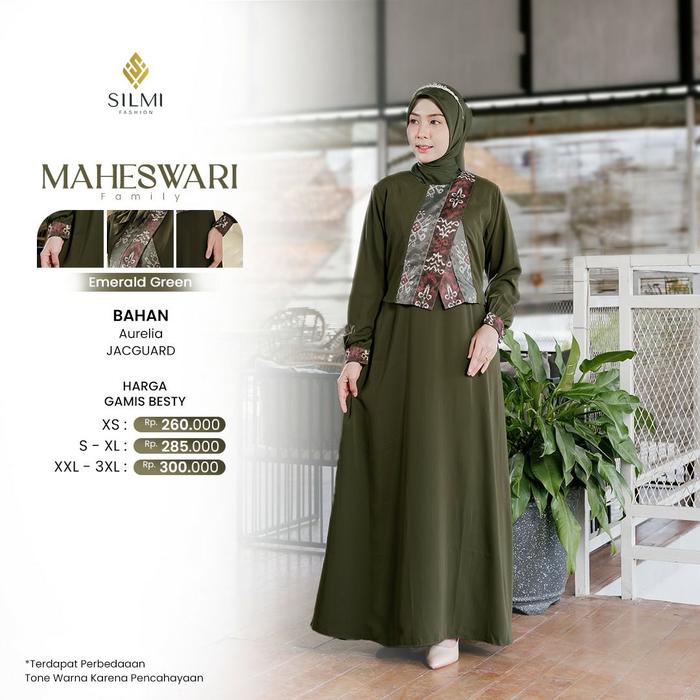MAHESWARI GAMIS MUSLIM WANITA SILMI