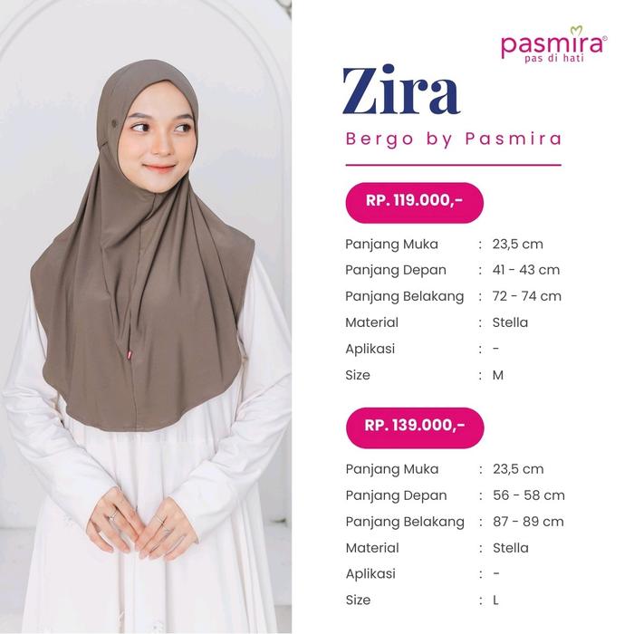 Jilbab bergo pasmira terbaru  Muslim Wanita