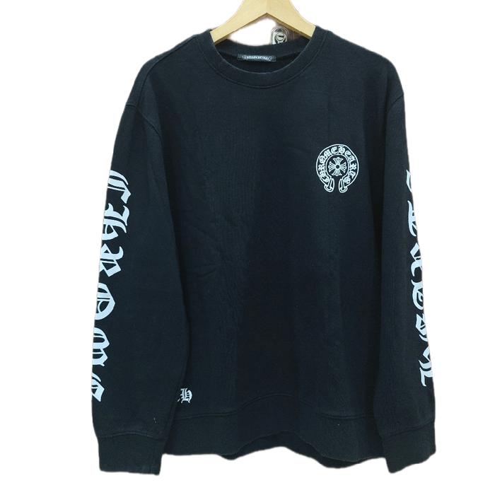 Crewneck Sweetshirt Chrome Heart Black