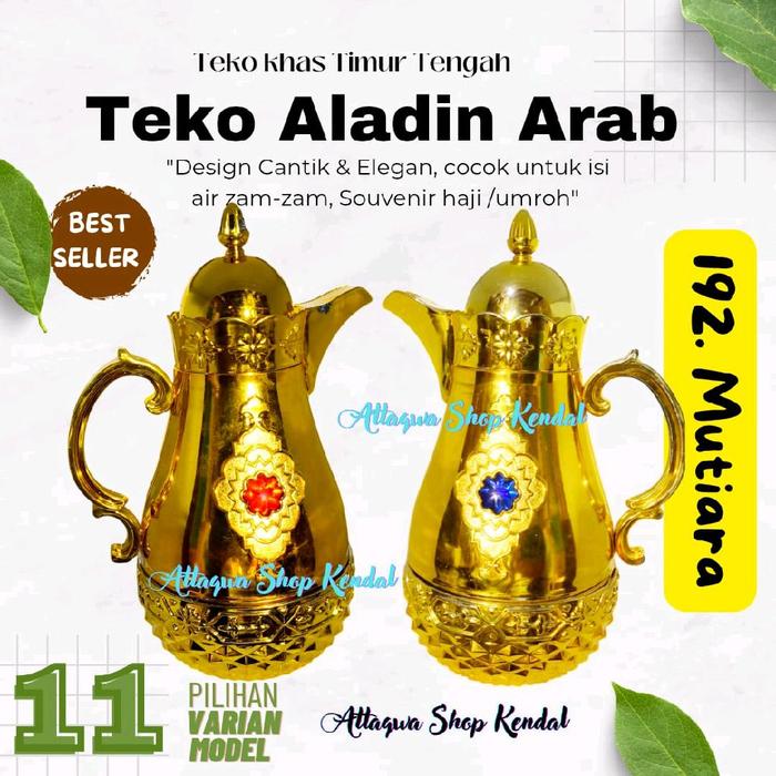 Teko Aladin Arab Sultan Teko Souvenir Haji Umroh Emas - A. RoseGold