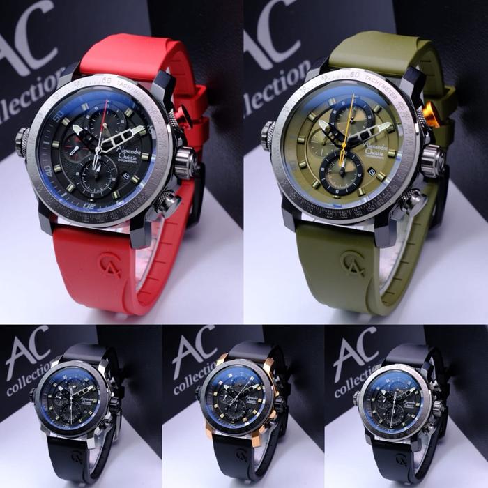 New JAM TANGAN PRIA AC6565 / AC 6565 / AC6659 / AC 6659 GARANSI RESMI 1TAHUN