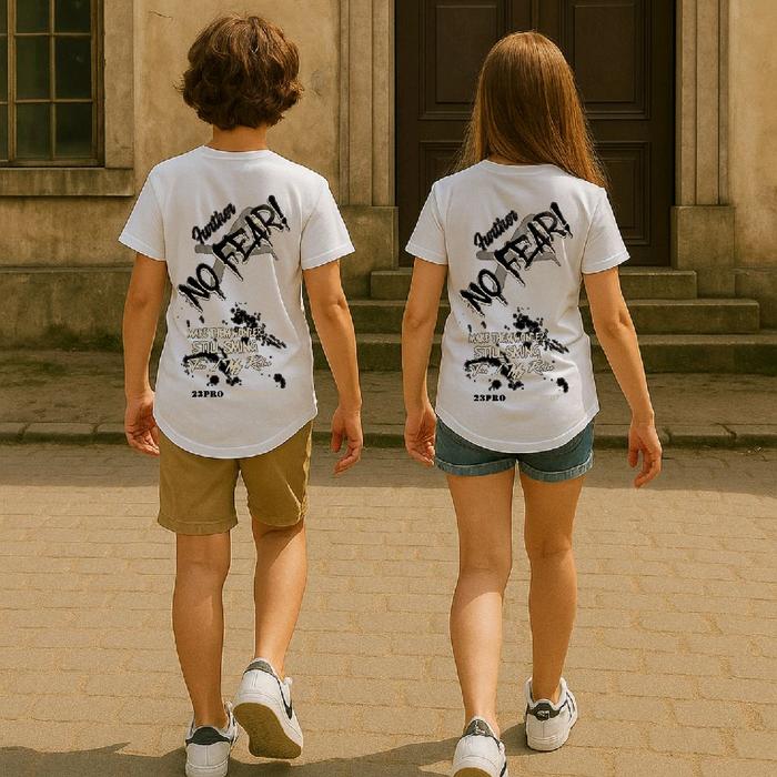 kaos anak cewek cowok pola curved cotton combed 24s