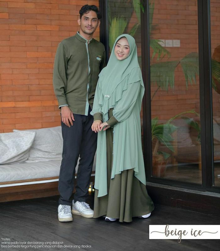 PROMO COD! Sarimbit Fatimah Ali Couple Set Baju Muslim Eid Series Keluarga Terbaru 2025 Polos Ready