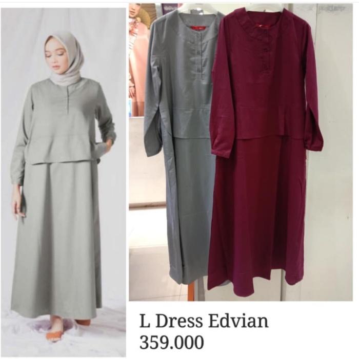 Gamis Dauky Original Diskob Dress Edvian