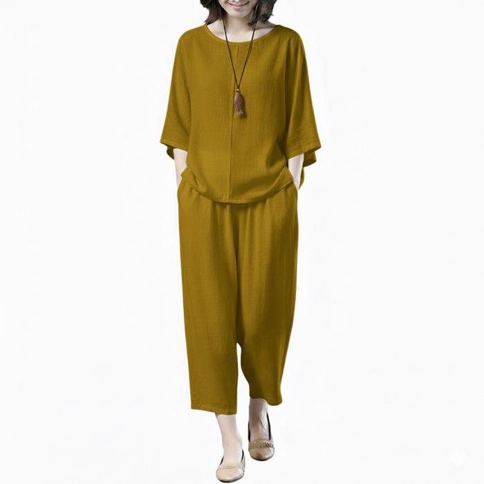 ALFARIZZI - setelan wanita - One  set simpel -  LD105-LD150 ukuran standar sampai ukuran super JUMBO