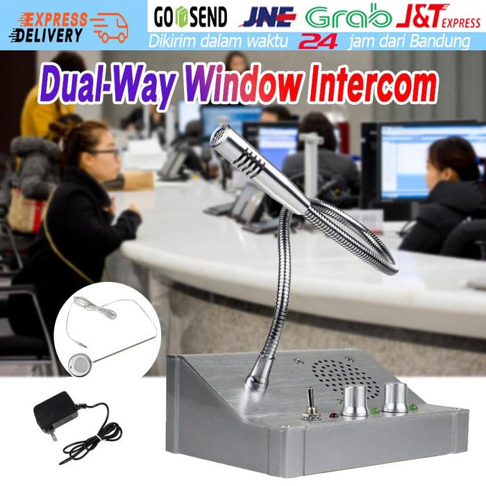 Window Speaker Intercom System - Mic Loket Buat Counter, Kasir, Rumah Sakit, Kantor, Bank, Farmasi