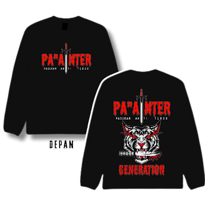 KAOS PAANTER PAGAR NUSA Unisex Lengan Panjang Bahan Premium Size S-XXXL Hitam Polos Distro Dewasa Ka