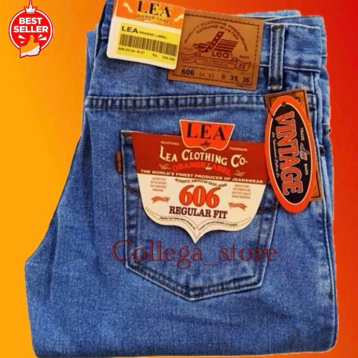 Celana Jeans Panjang Pria Lea 606 Standar Reguler ( 100% ORIGINAL )Bisa COD