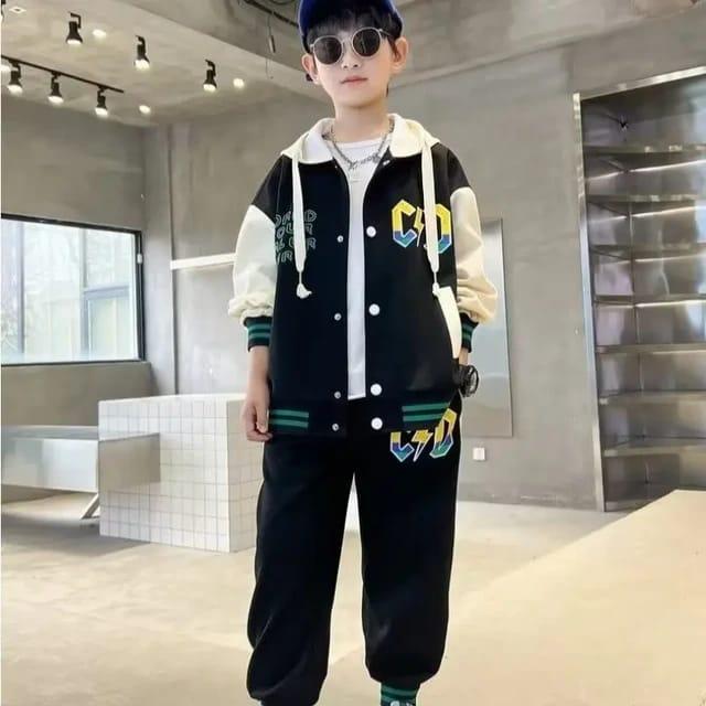 Jaket Varsity Anak Murah Model Kancing Jaket Baseball AC DC Baju Anak Cewek Cowok Kekinian Pakaian S