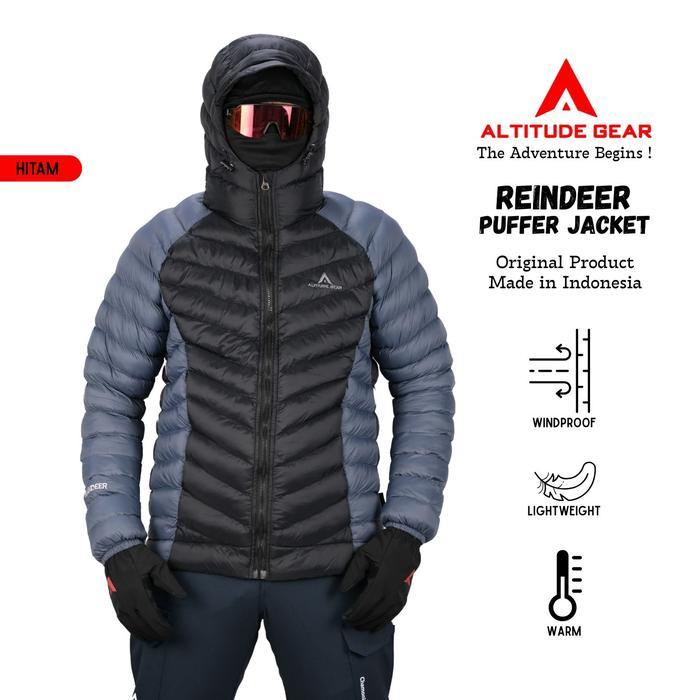 Eiger - Jaket Gunung Dacron Puffer Gelembung Altitude Gear Raindeer untuk Pria dan Wanita - Tebal, O