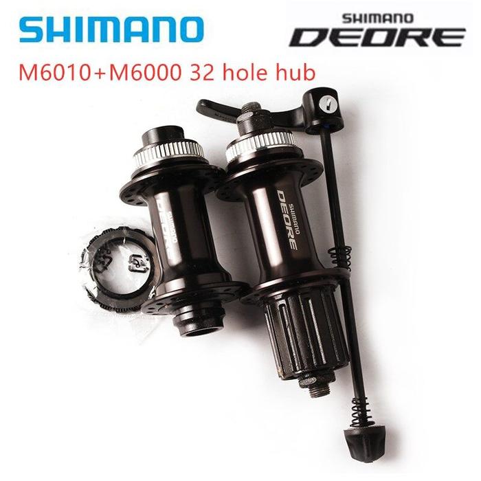 SHIMANO Deore M6010 M6000 Hub 32 Lubang MTB M6010 Hub Depan, Hub