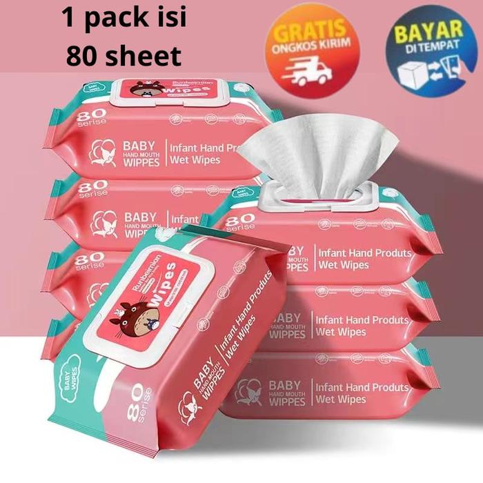 TISU BASAH BAYI ISI 80 LEMBAR TISSUE BASAH BABY MURAH