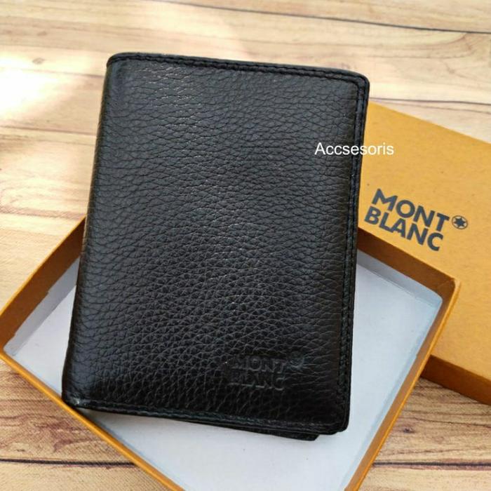 Dompet Pria Tiga Dimensi Kulit Sapi Hitam