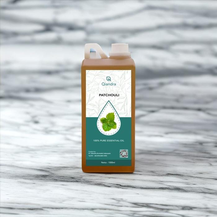 {{ Qiandra Patchouli Essential Oil 1000Ml / Minyak Nilam 100% Murni 1 Liter Ready }} Tubuh Tetes