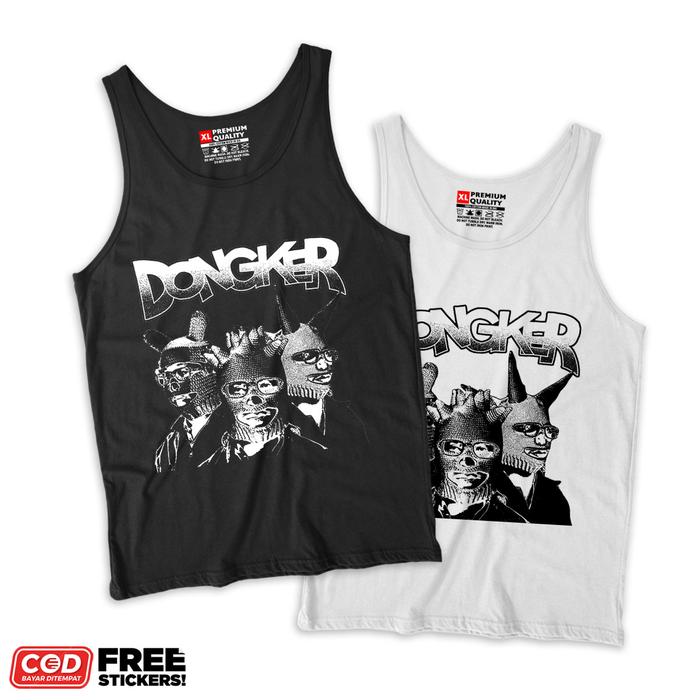 FunStoreMerch Kaos Lekbong Dongker Punk Band - Kaos Oblong Pria Band Punk DONGKER Punk Baju Band Pun