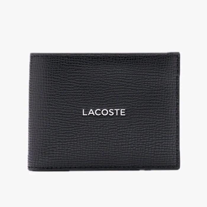 LACOSTE Small Ossian Leather Billfold Original Dompet Pria