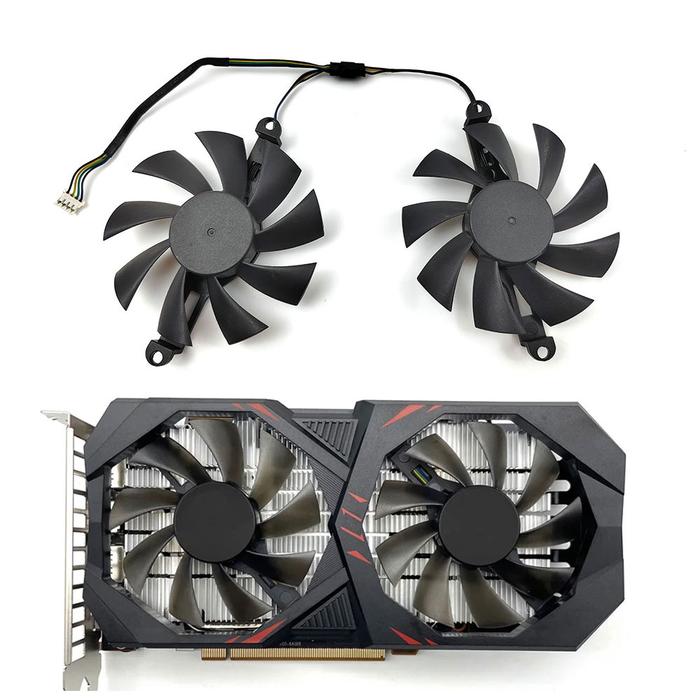 2Pcs 85MM FL8015 12V graphics card fan For PARA ALSEYE RX580 rx 580 Colorful P106 GTX1060 950 960 VG