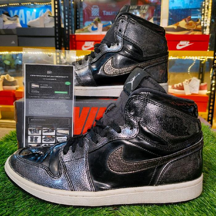Air Jordan 1 retro high black patent anti gravity original