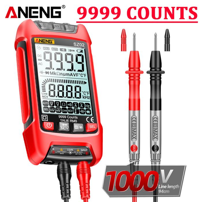 ANENG SZ02 Dioda Penguji 9999 Counts Profesional Digital Multimeter