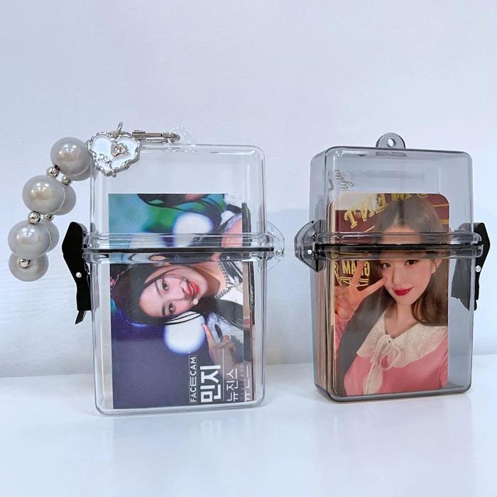 Wadah photocard toploader collect box kotak penyimpanan kartu photo card idol PC storage box collect