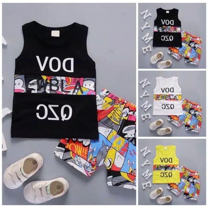 Ready SETELAN PRINTING VOD ANAK TERMURAH 1-5 THN