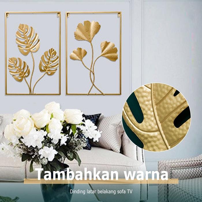 TERLARIS ⭐COD & Dekorasi Dinding 43*30CM & Model Emas⭐ JT Wall Decor Hiasan Dinding Aesthetic Bahan
