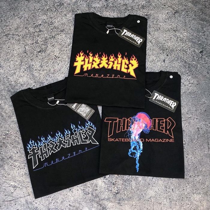 [COD]KAOS THRASHER / THRASHER TEE / TSHIRT THRASHER - FULLTAG & LABEL
